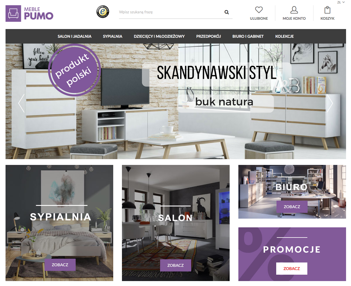 Redesign sklepu meblepumo.pl