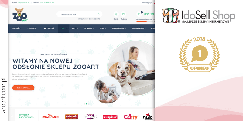 Zooart.com.pl Opineo I miejsce
