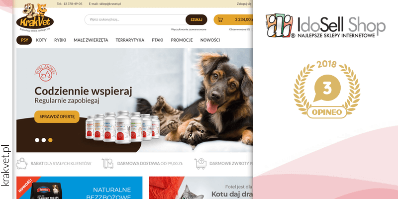 Krakvet.pl Opineo III miejsce
