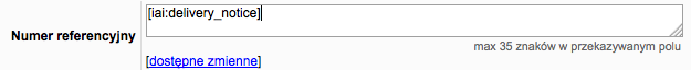 Numer referencyjny DHL
