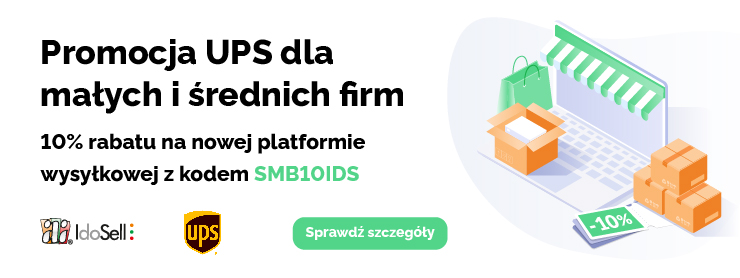 Obrazek informujący o promocji UPS dla małych i średnich firm