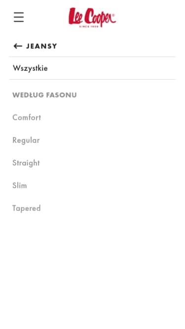 Strona główna menu - trzeci zrzut ekranu