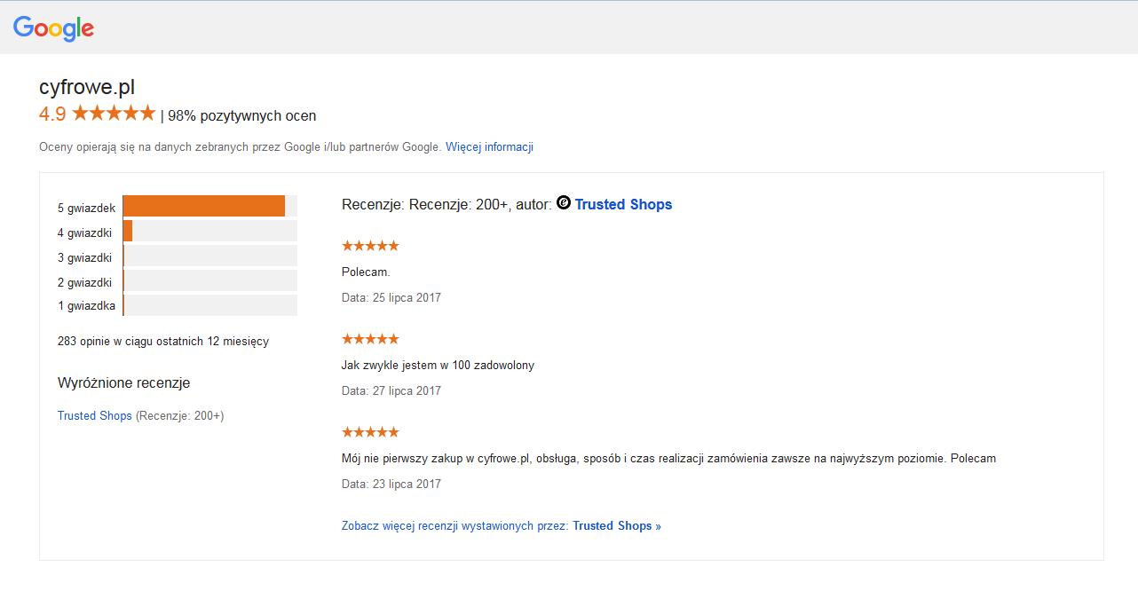 Trusted Shops Google 2