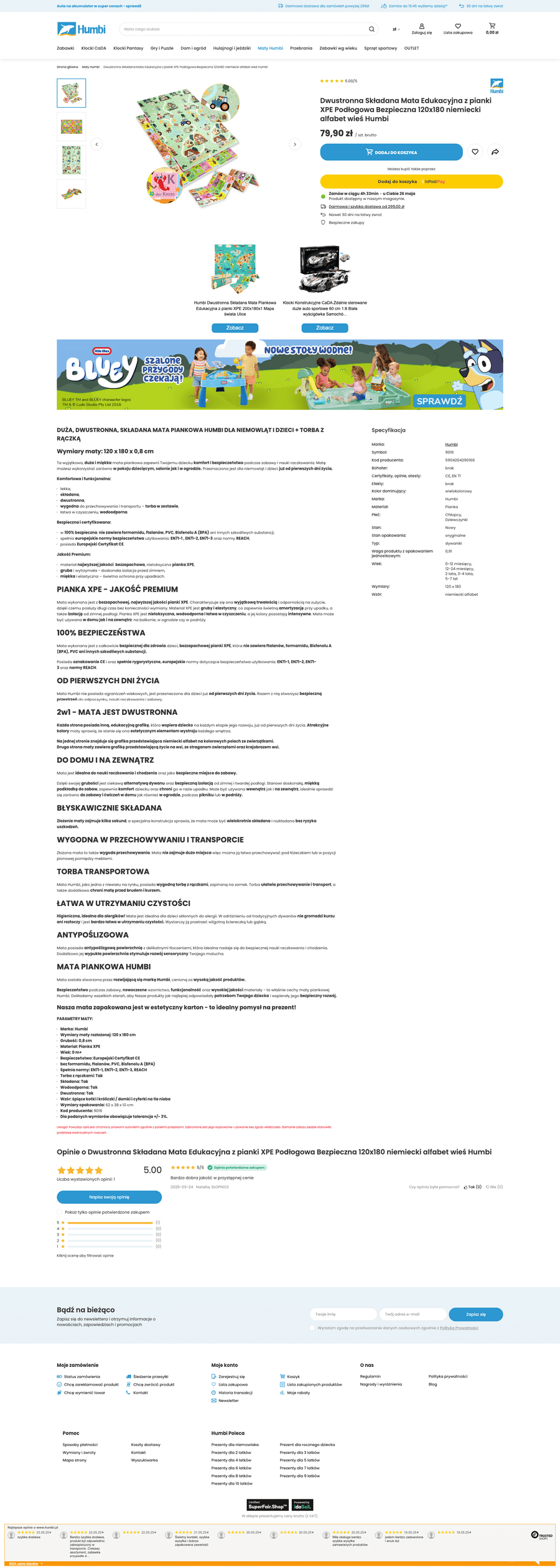 Humbi.pl Karta towaru