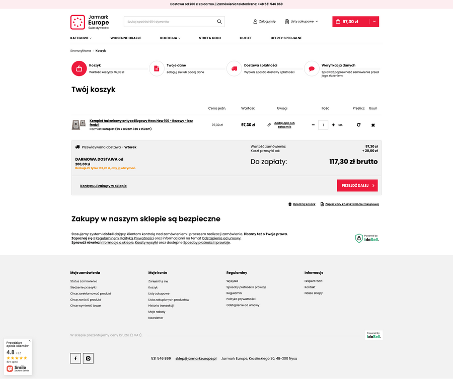 JarmarkEurope.pl Koszyk