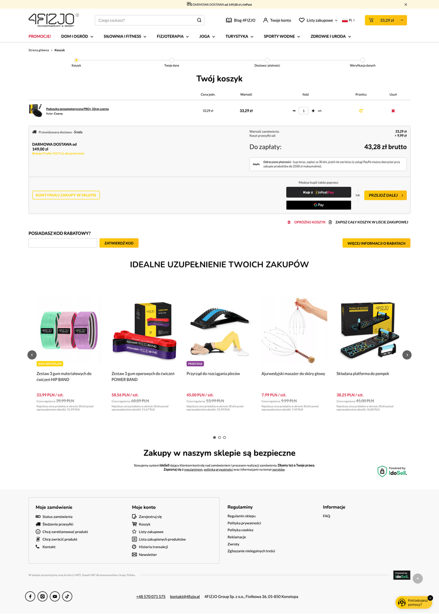 4fizjo.pl Koszyk