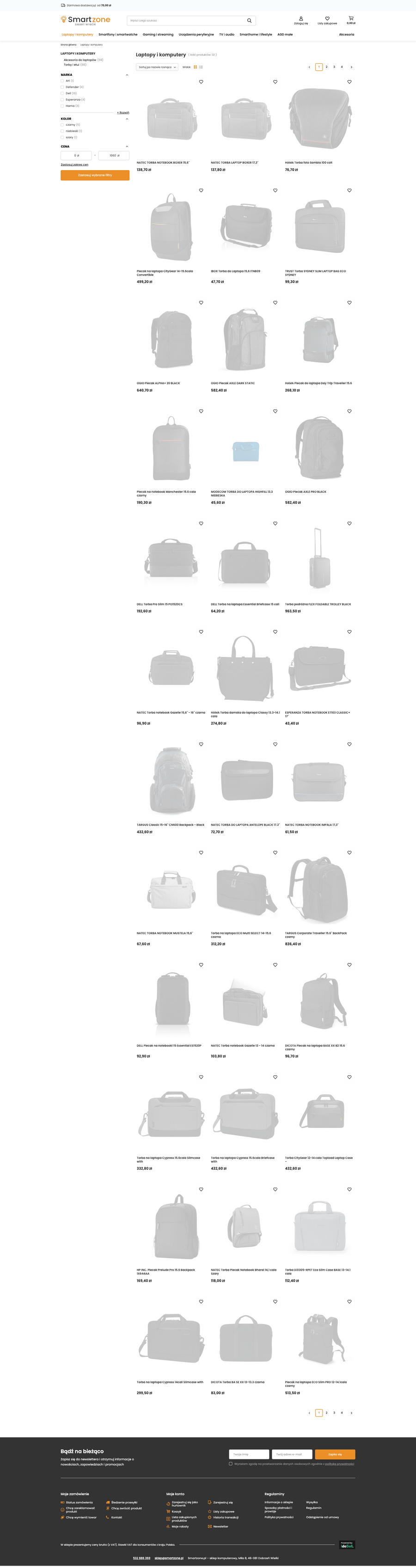 smartzone.pl Lista towarów