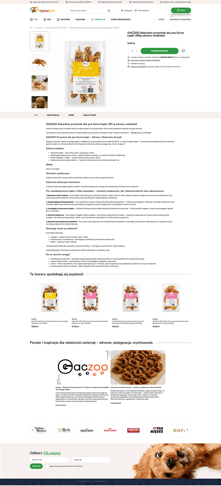 4yourpet.pl Karta towaru