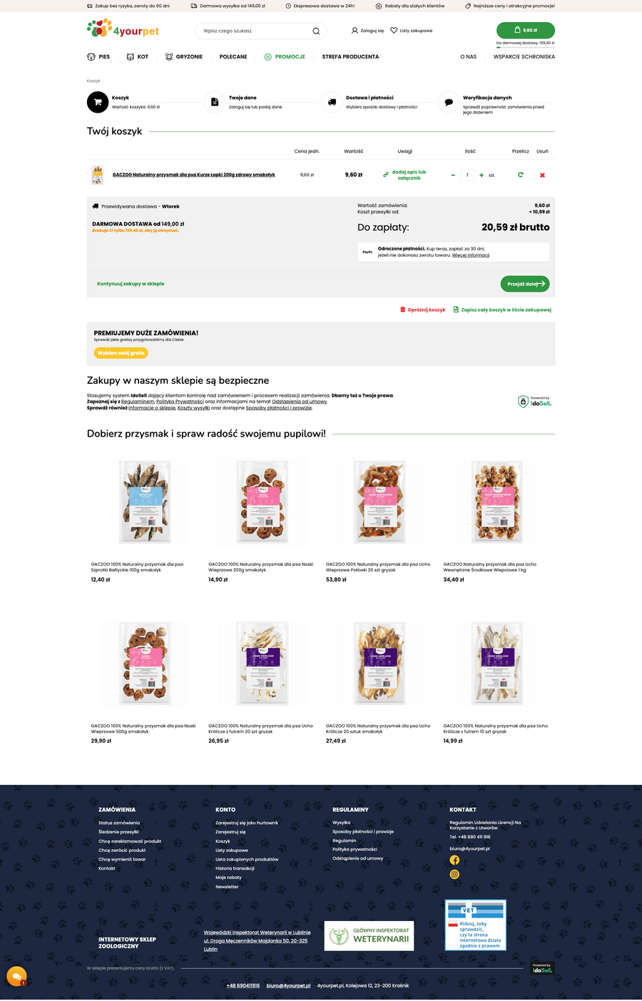4yourpet.pl Koszyk