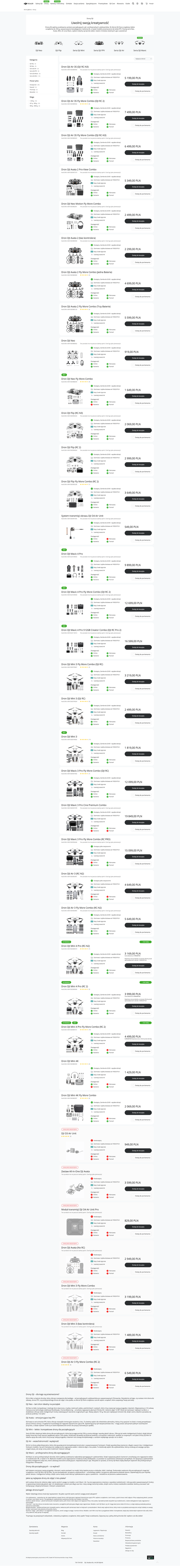 DJI-Ars.pl Lista towarów