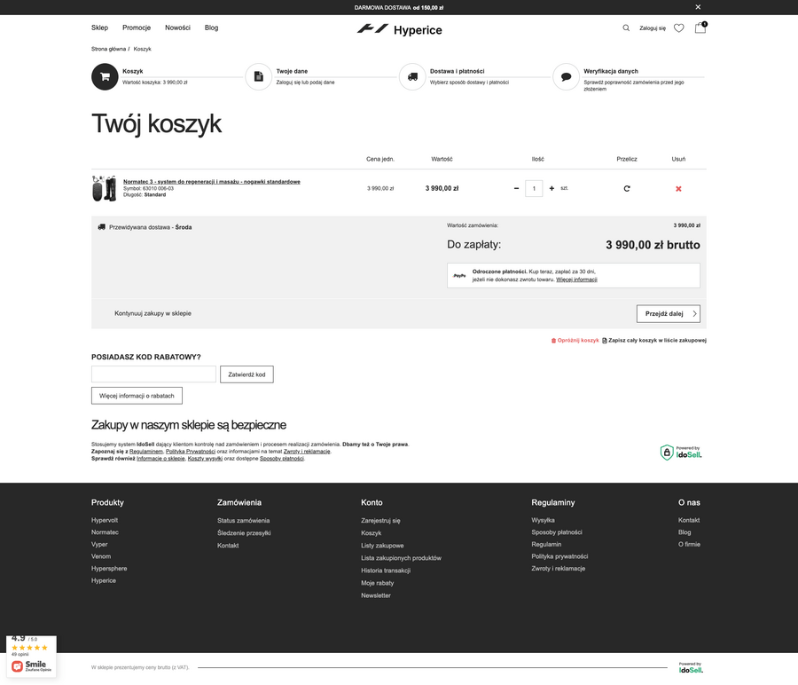 Hyperice.com.pl Koszyk