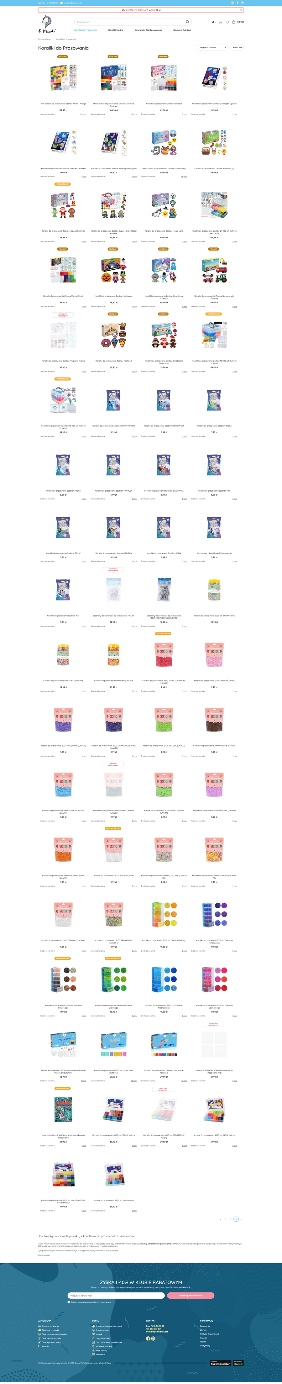 LaManuli.pl Lista towarów