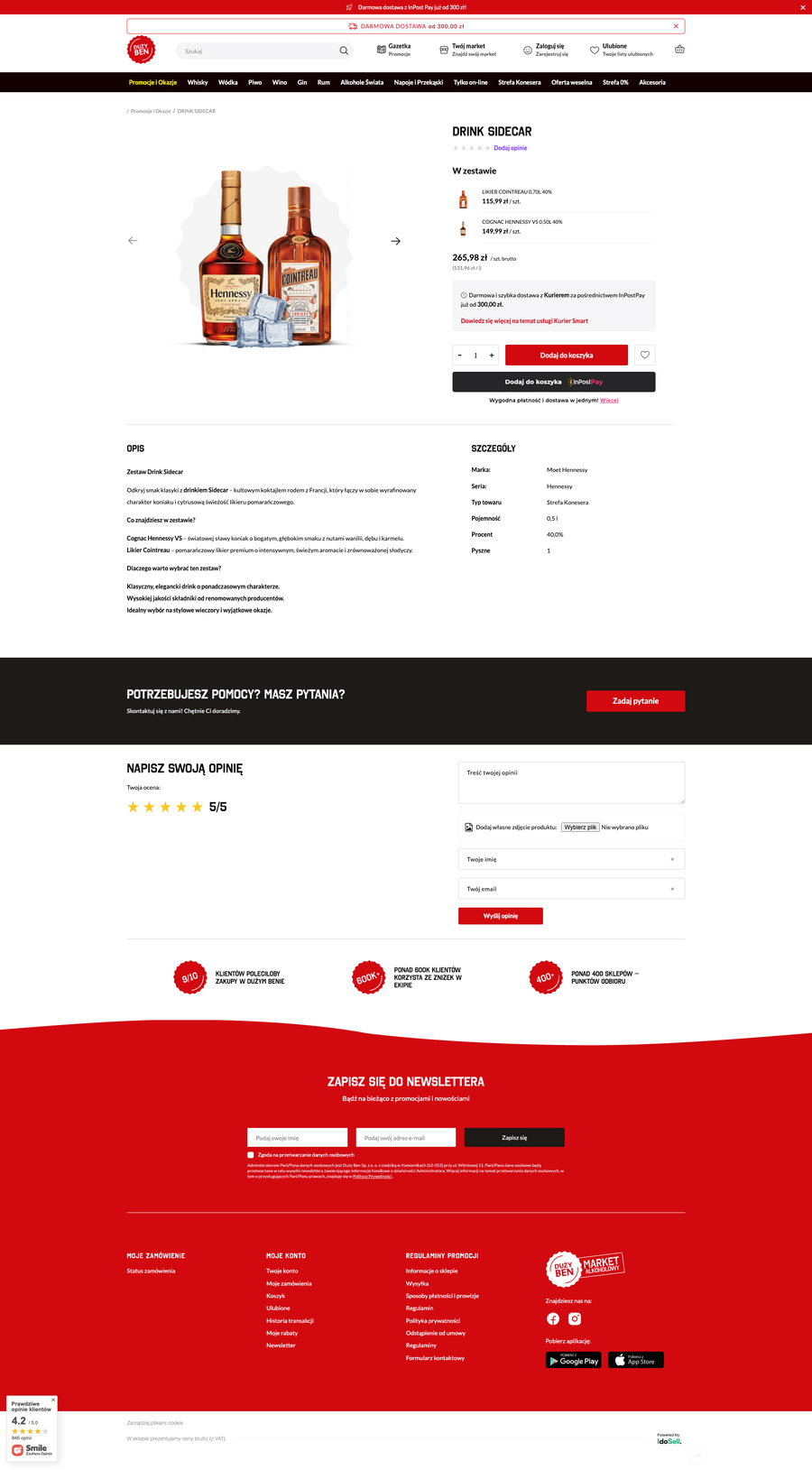 DuzyBen.pl Karta towaru