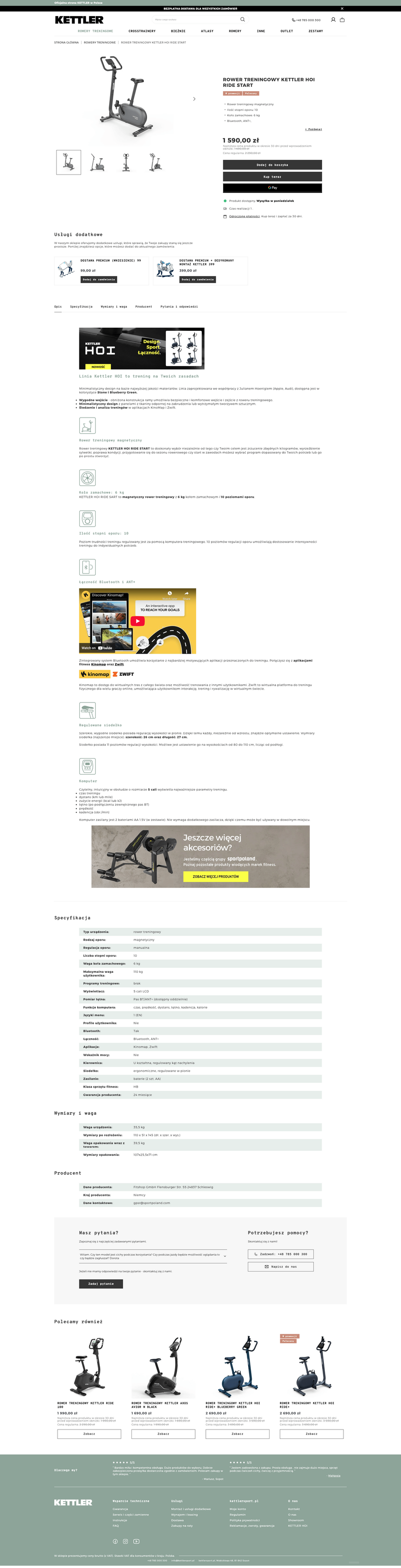 kettlersport.pl Karta towaru