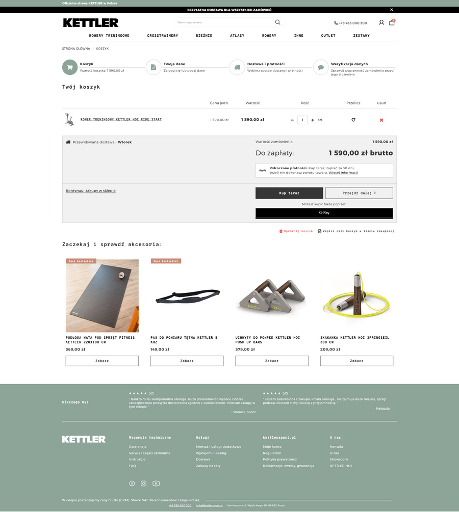 kettlersport.pl Koszyk