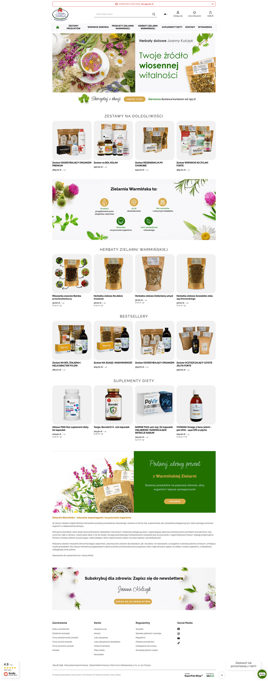 zielarniawarminska.pl Strona główna