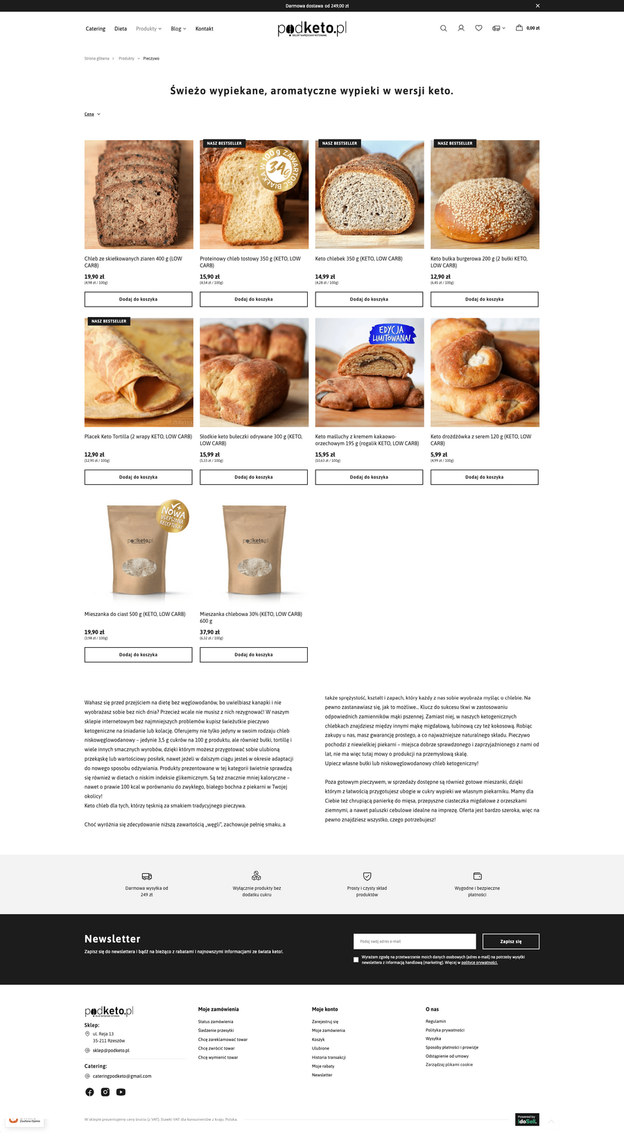podketo.pl Lista towarów