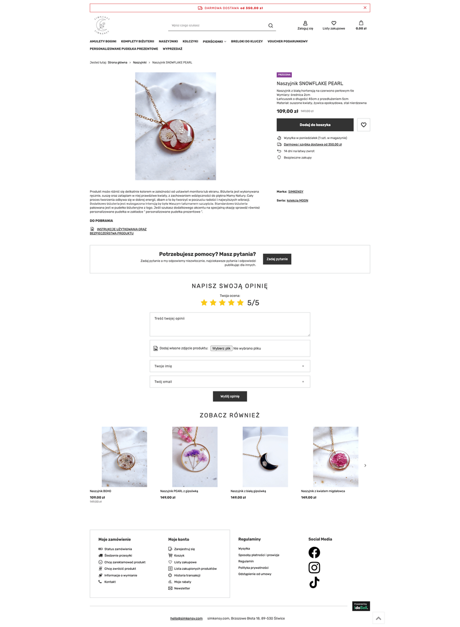 simkensy.pl Karta towaru