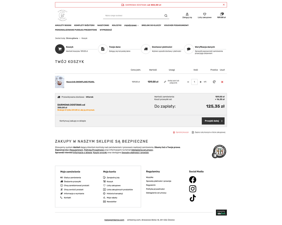 simkensy.pl Koszyk