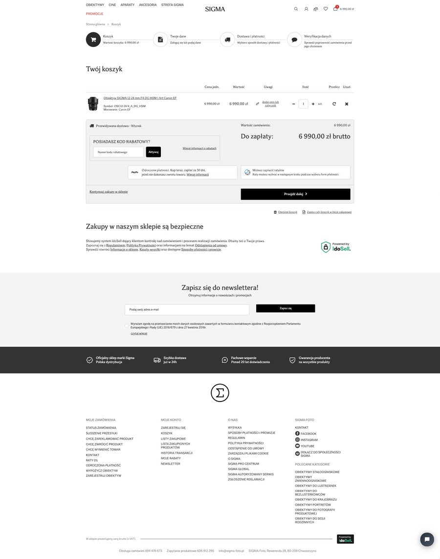 sigma-foto.pl Koszyk