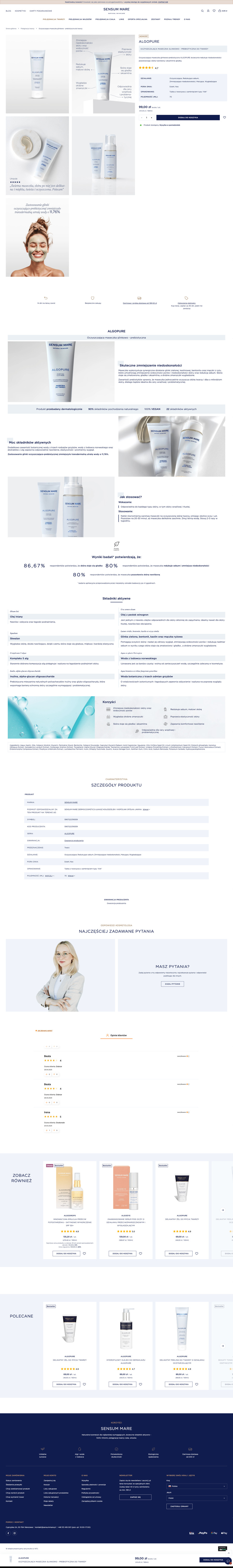 sensummare.pl Karta towaru