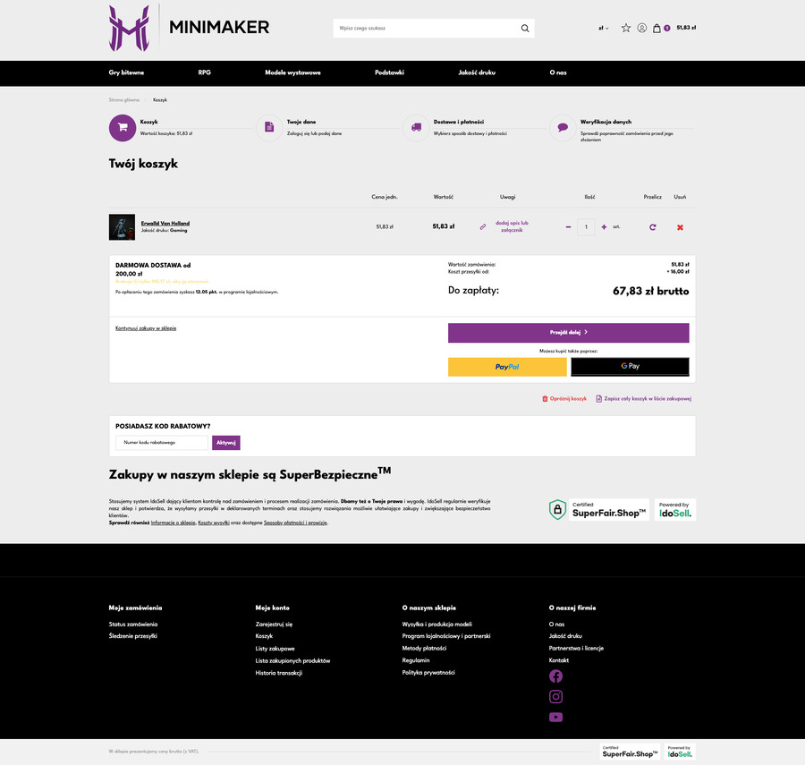 minimaker.pl Koszyk