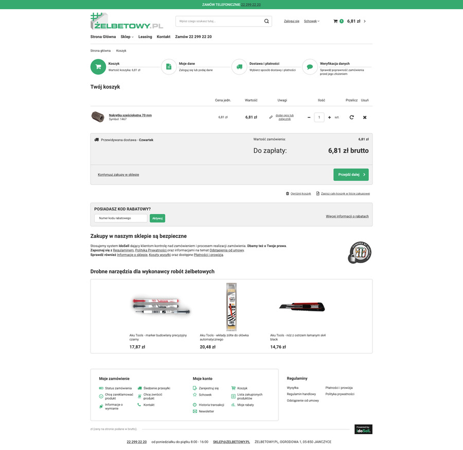 zelbetowy.pl Koszyk