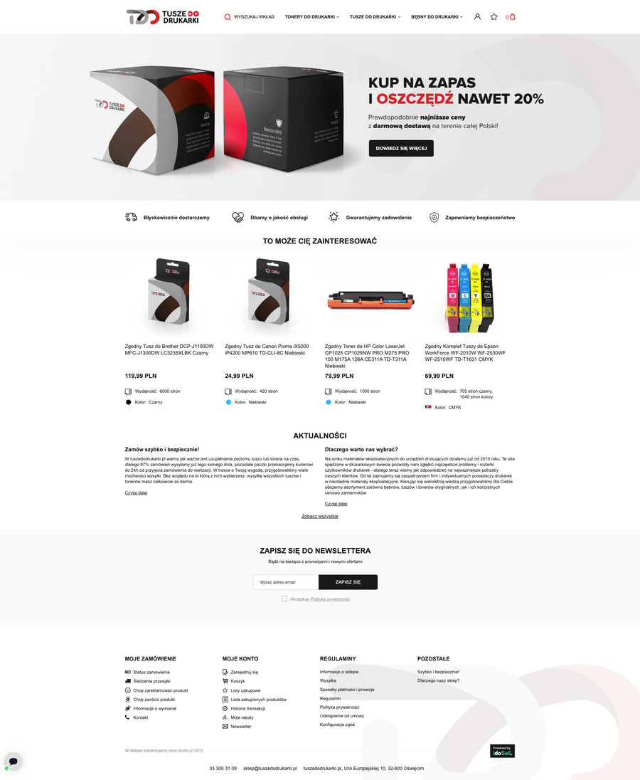 tuszedodrukarki.pl Strona główna