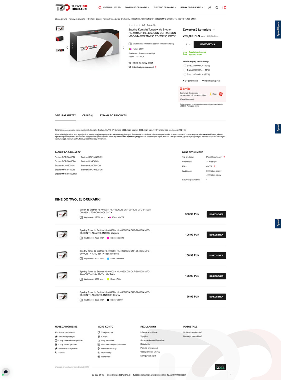 tuszedodrukarki.pl Karta towaru