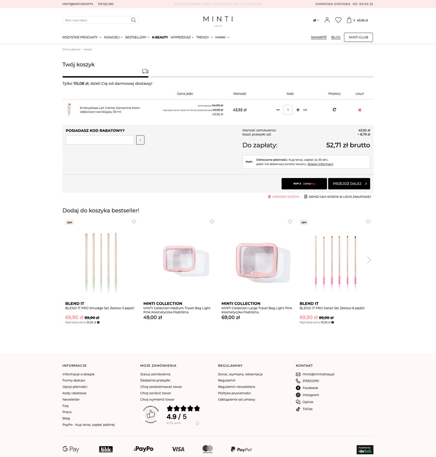 mintishop.pl Koszyk