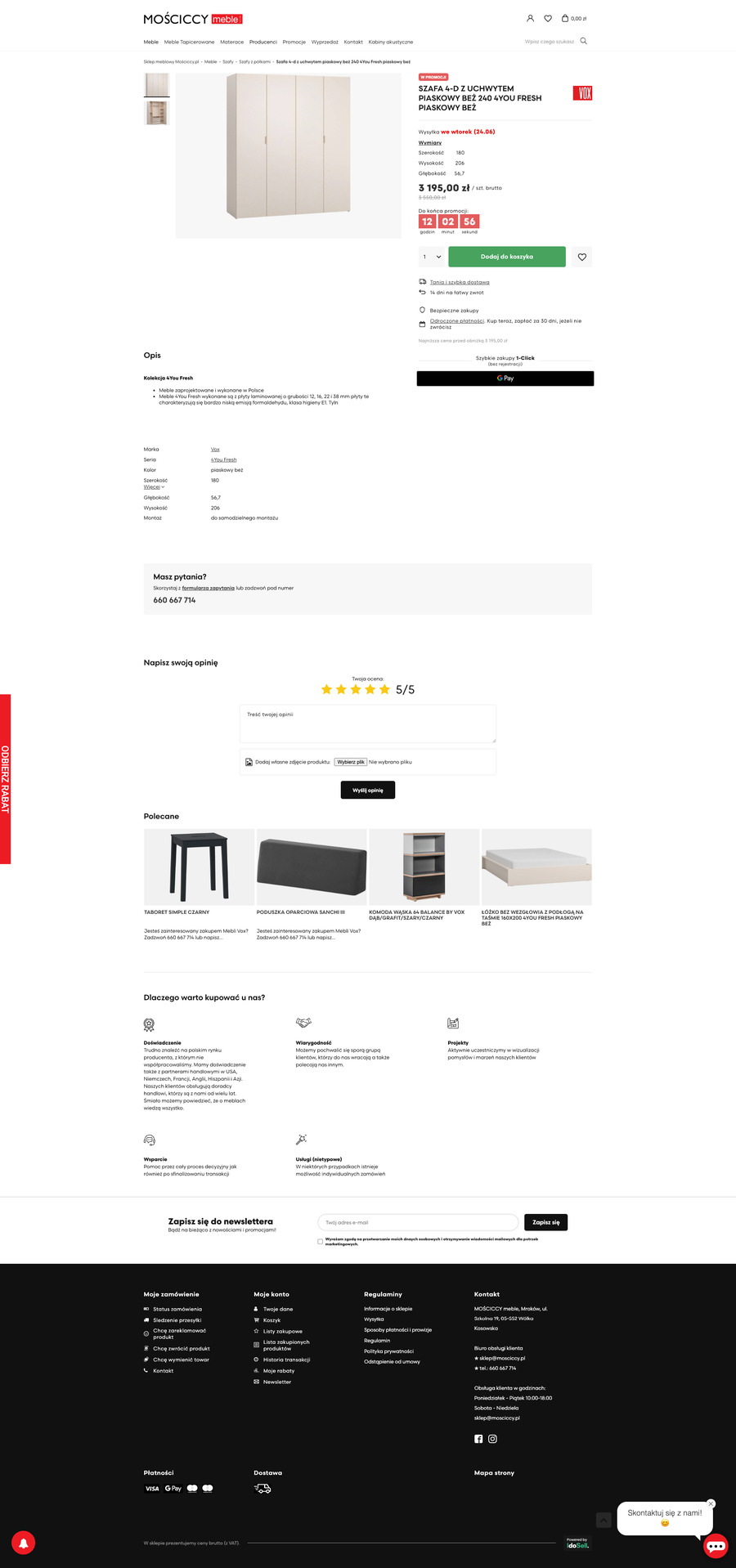 mosciccy.pl Karta towaru