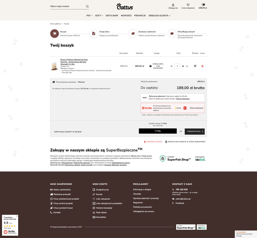 cattus.pl Koszyk