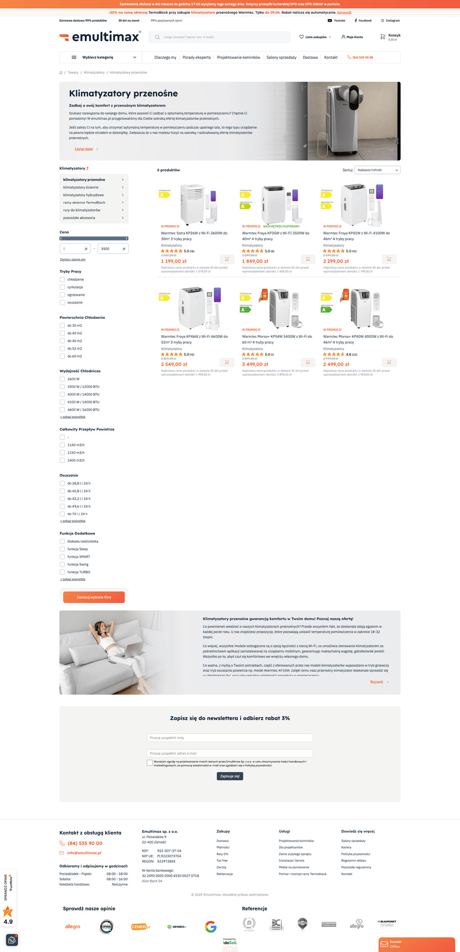 emultimax.pl Lista towarów