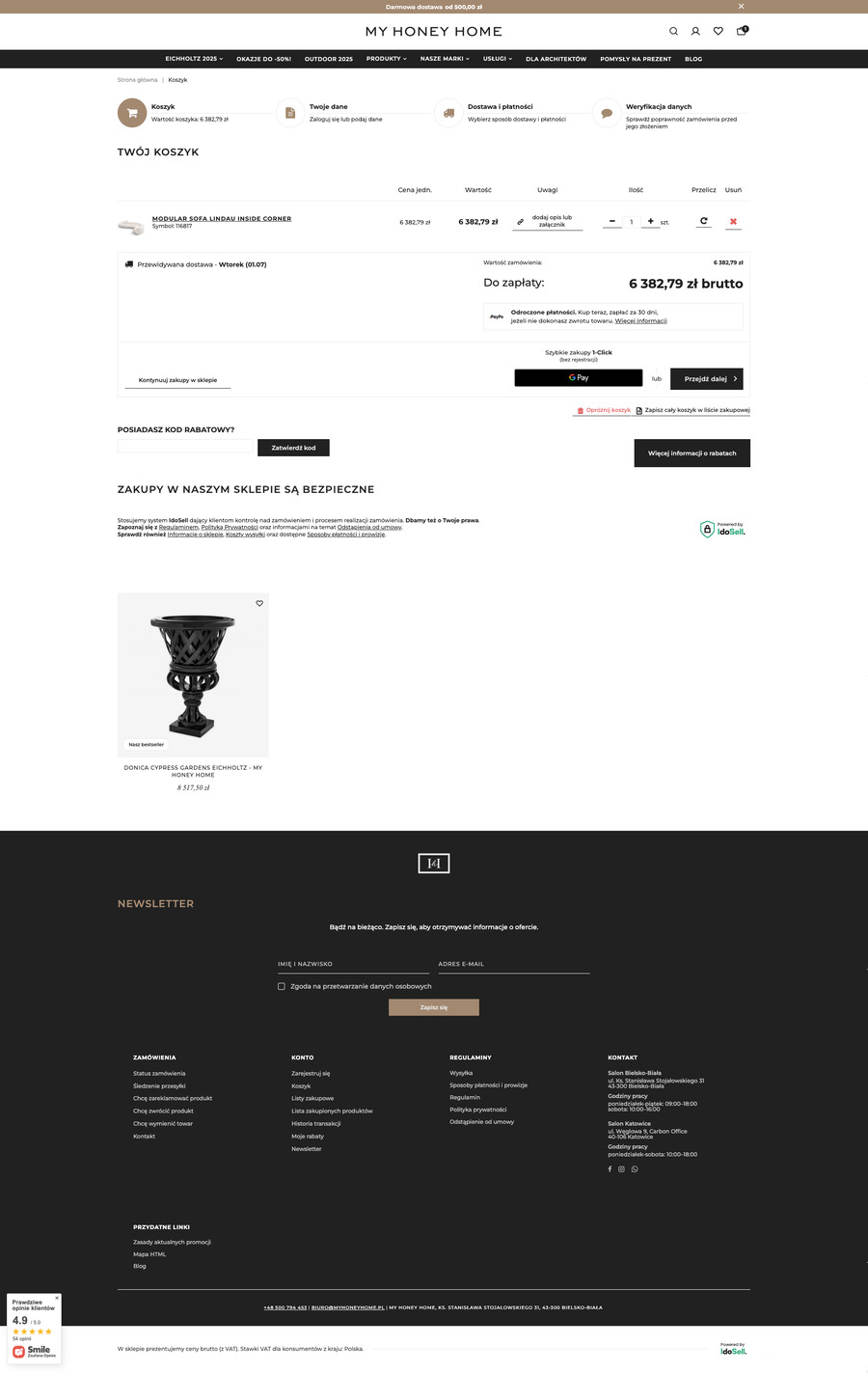 myhoneyhome.pl Koszyk