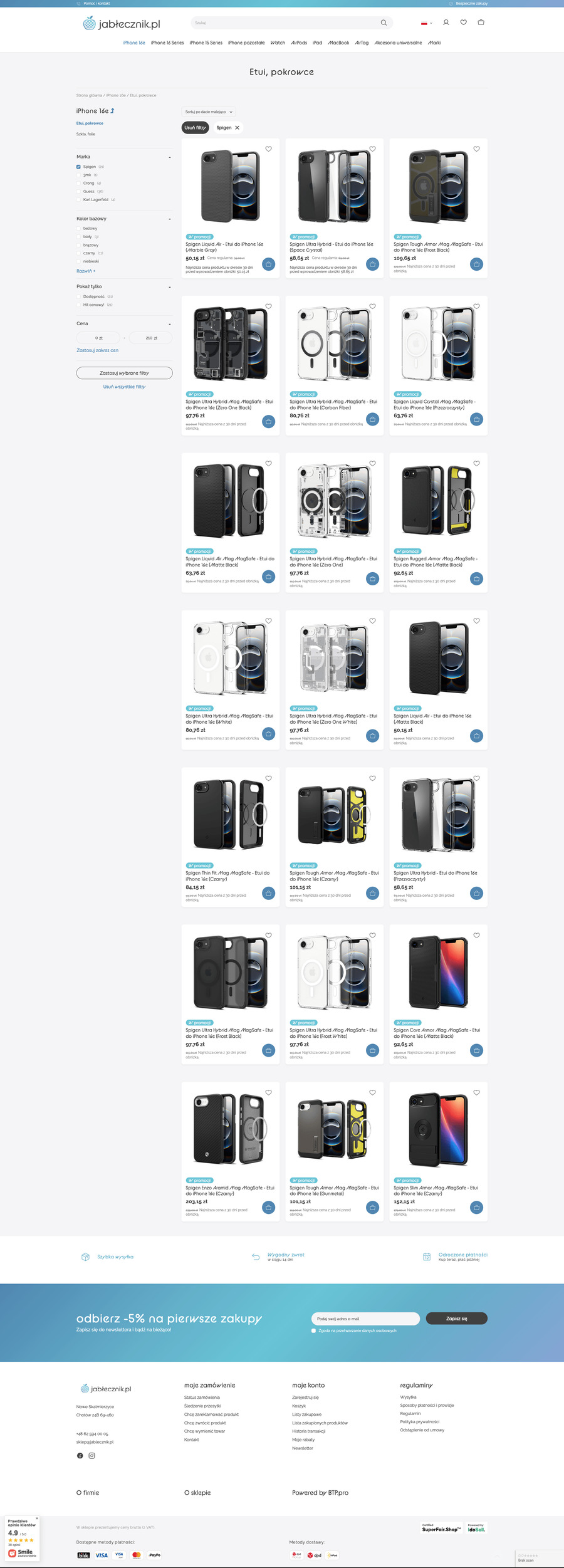 jablecznik.pl Lista towarów