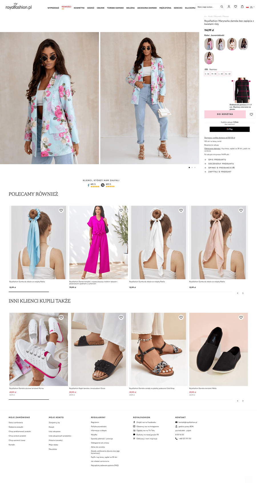 royalfashion.pl Karta towaru