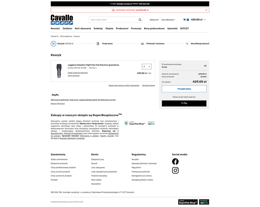 e-cavallo.pl Koszyk