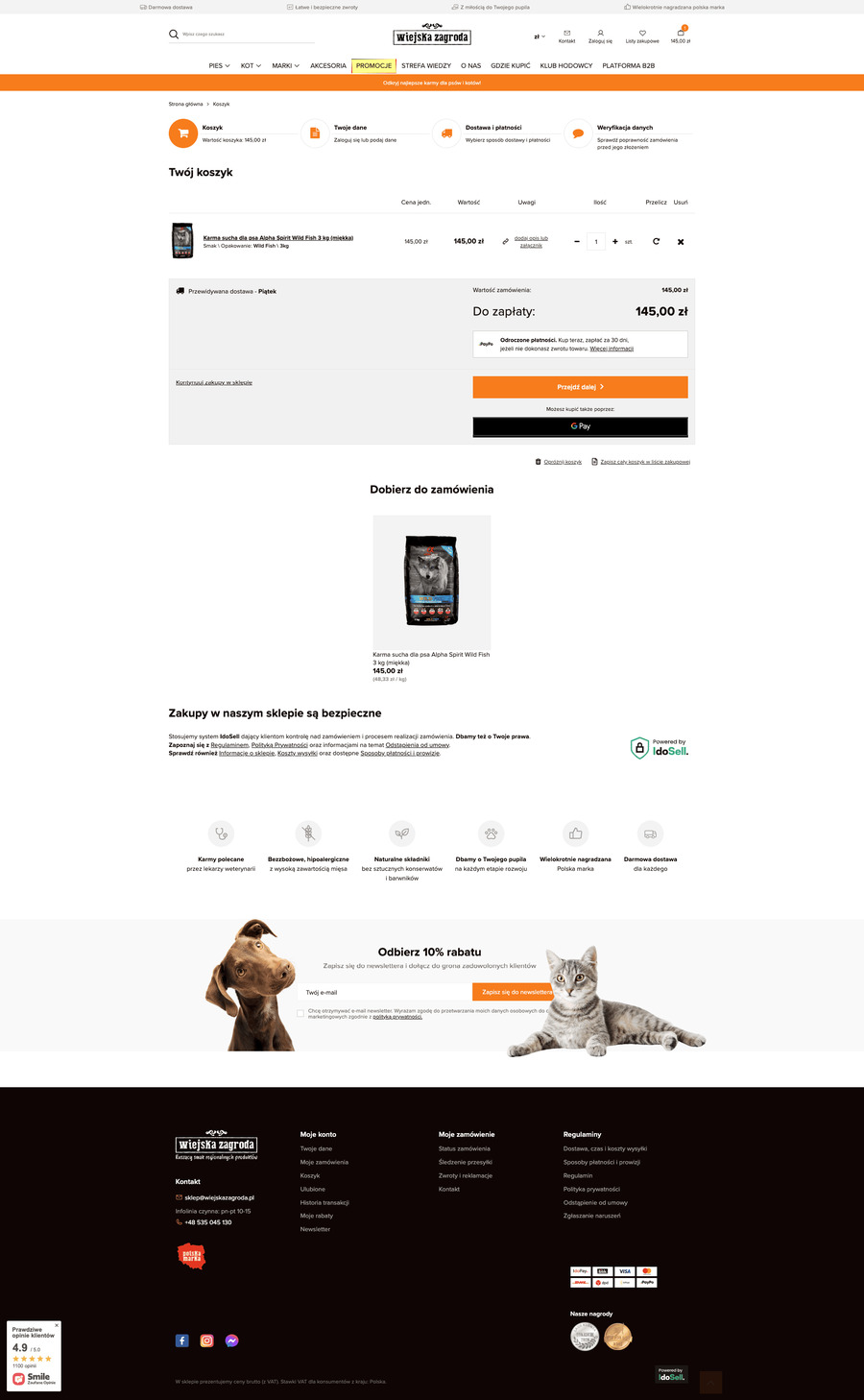 wiejskazagroda.pl Koszyk