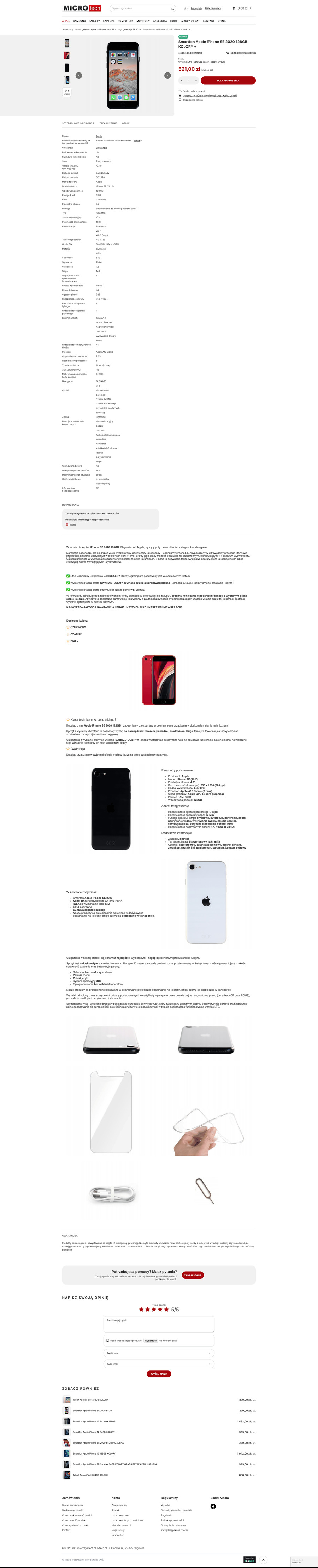 mtech.pl Karta towaru