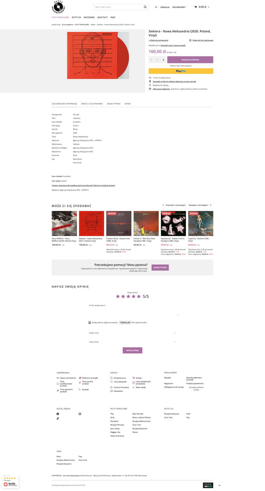 plytygramofonowe.pl Karta towaru