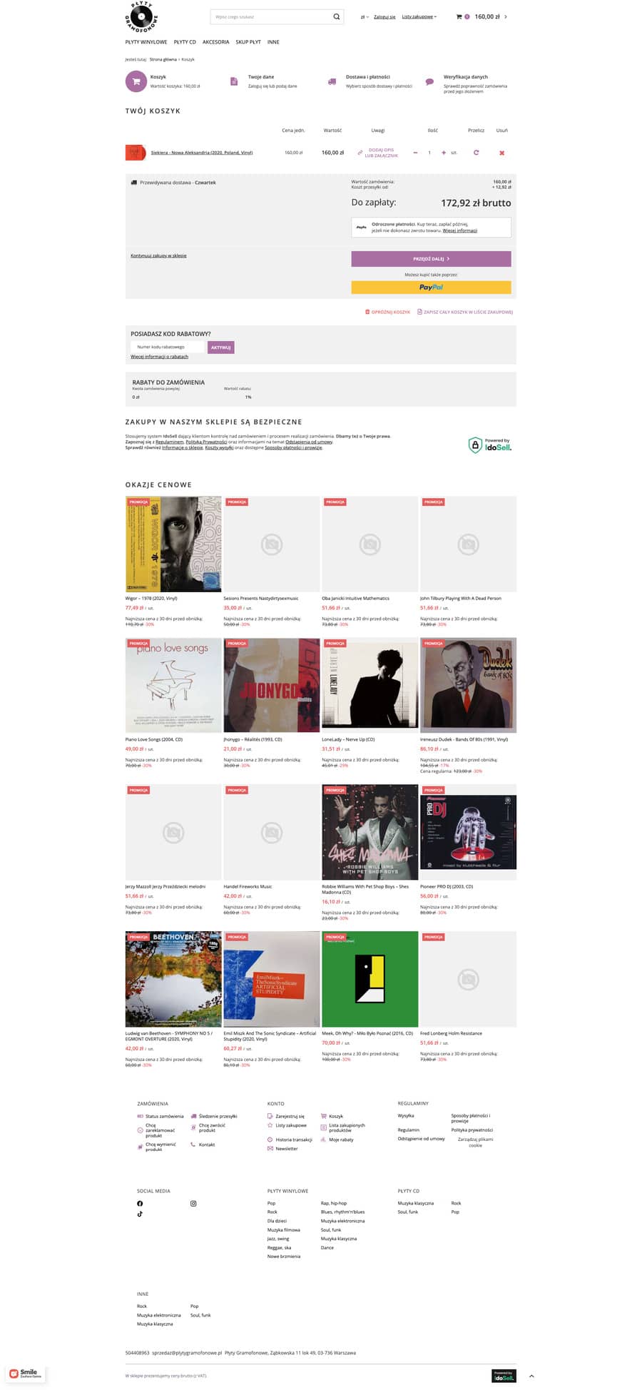 plytygramofonowe.pl Koszyk