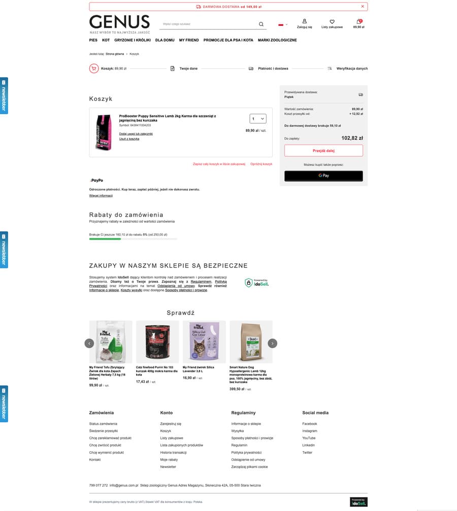 sklep.genus.com.pl Koszyk