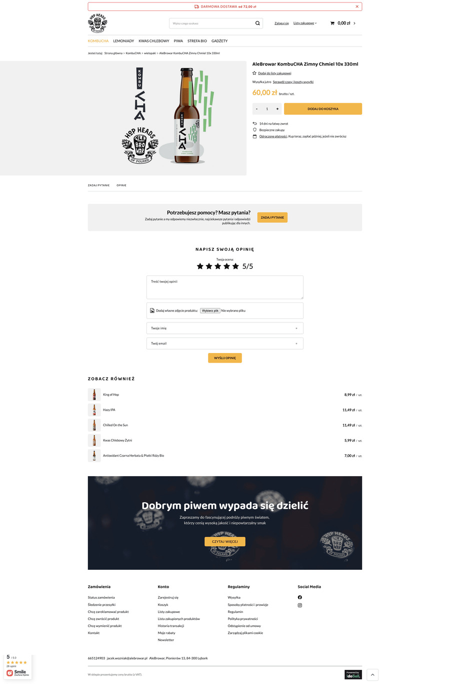 sklep.alebrowar.pl Karta towaru