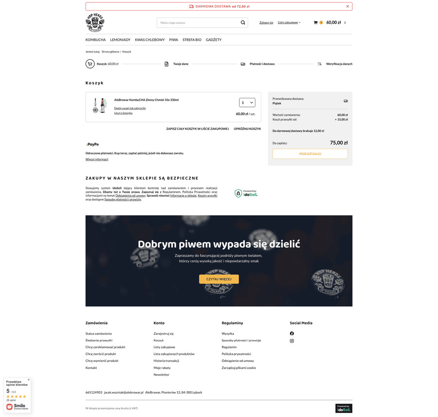 sklep.alebrowar.pl Koszyk