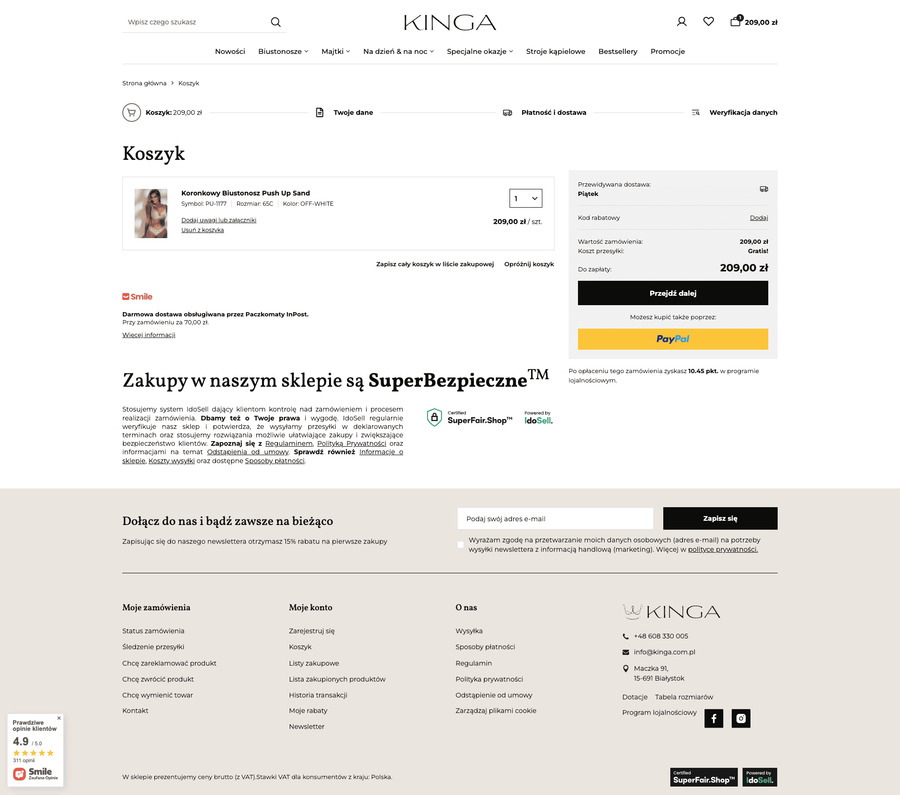 kinga.com.pl Koszyk