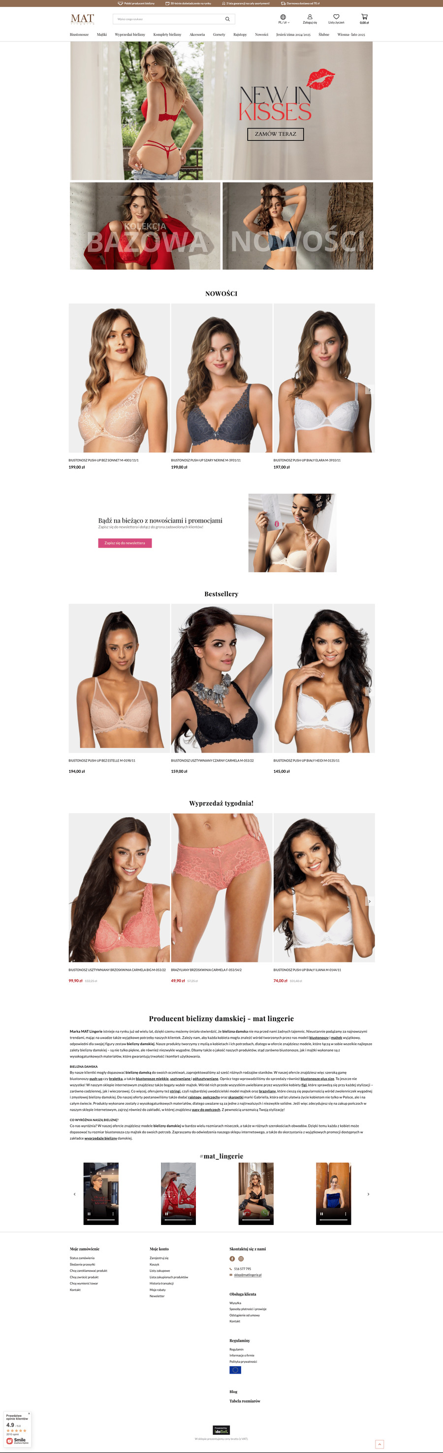 matlingerie.pl Strona główna