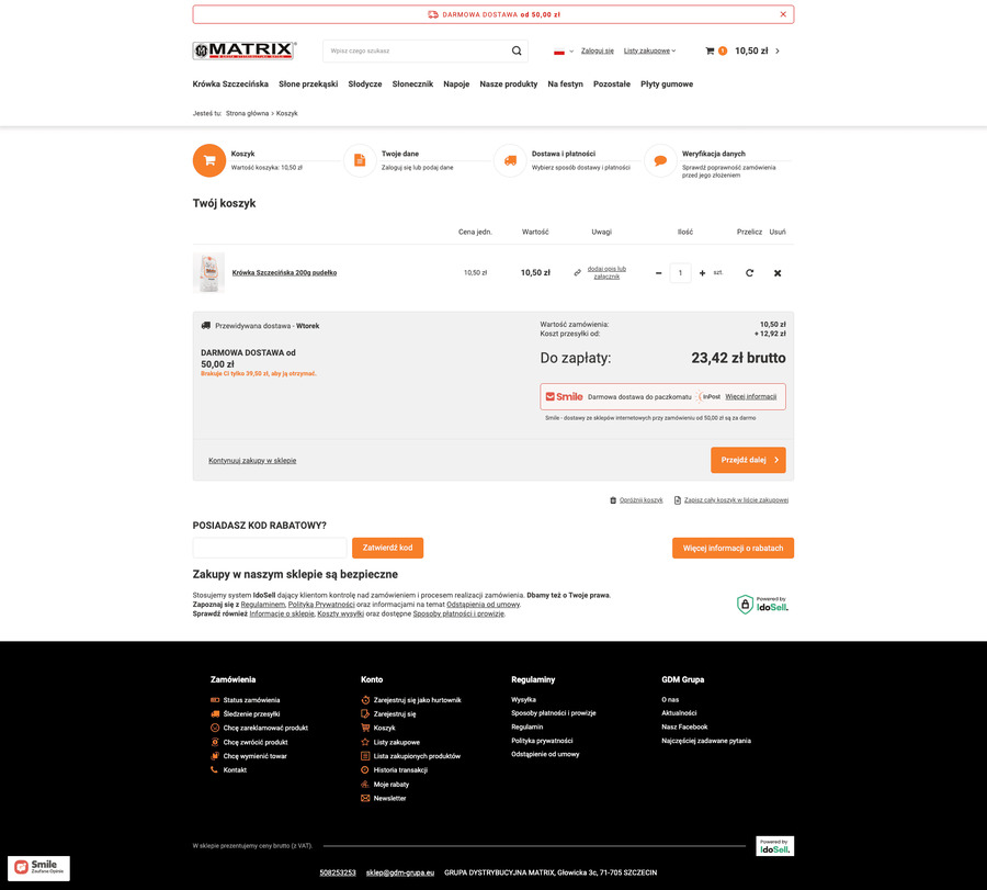 sklep.gdm-grupa.pl Koszyk