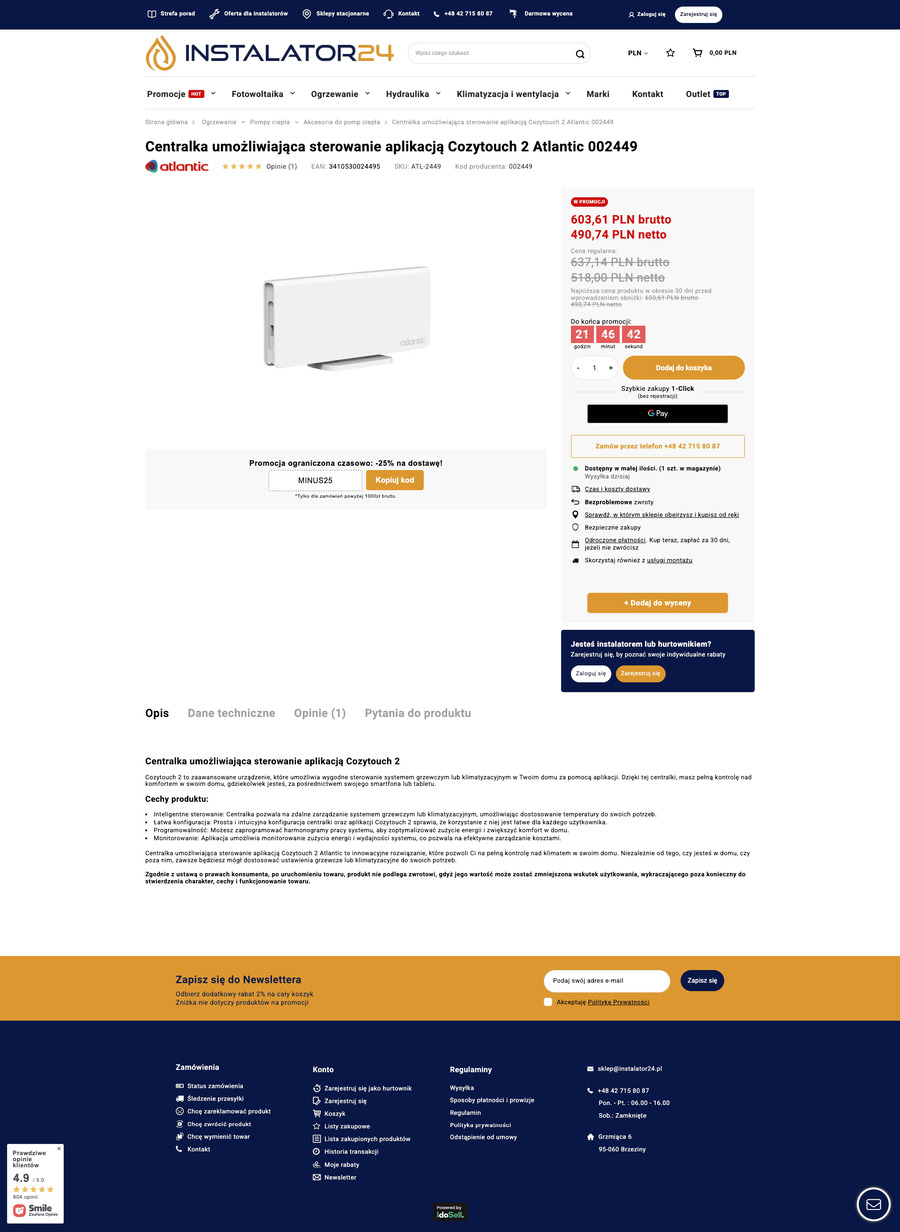 instalator24.pl Karta towaru