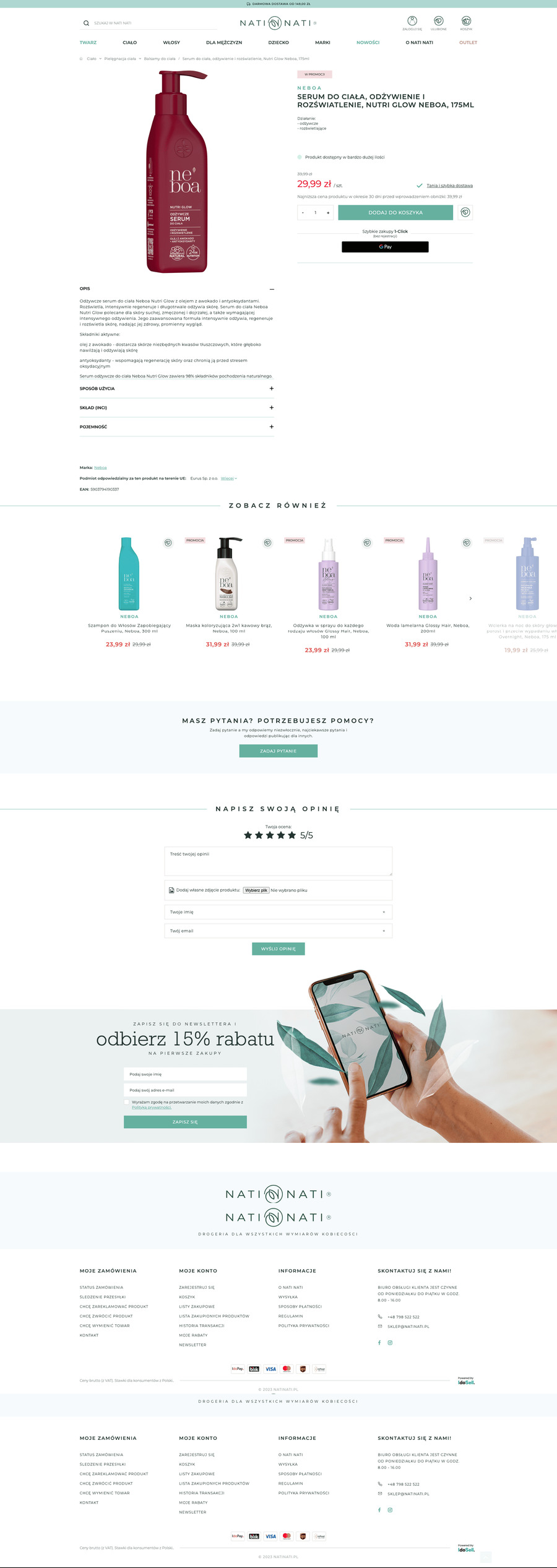 natinati.pl Karta towaru