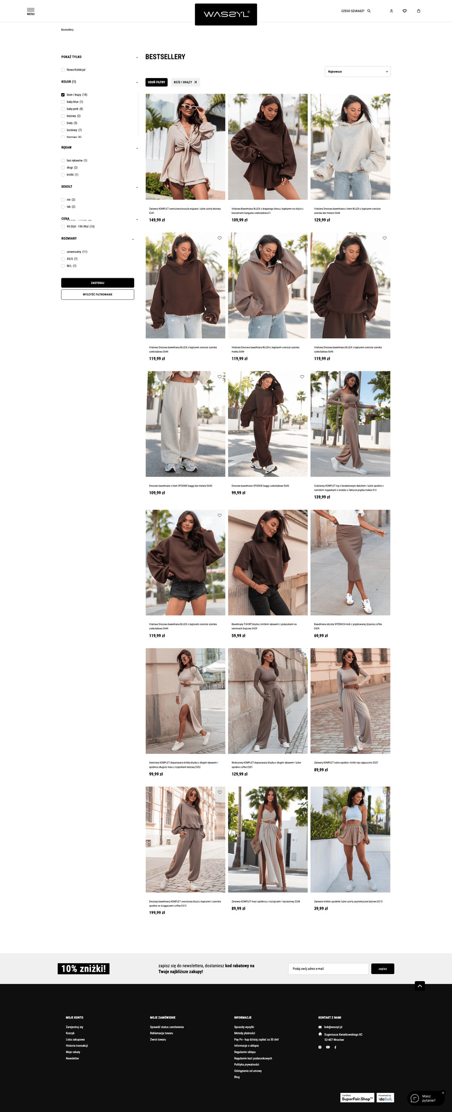 wassyl.pl Lista towarów